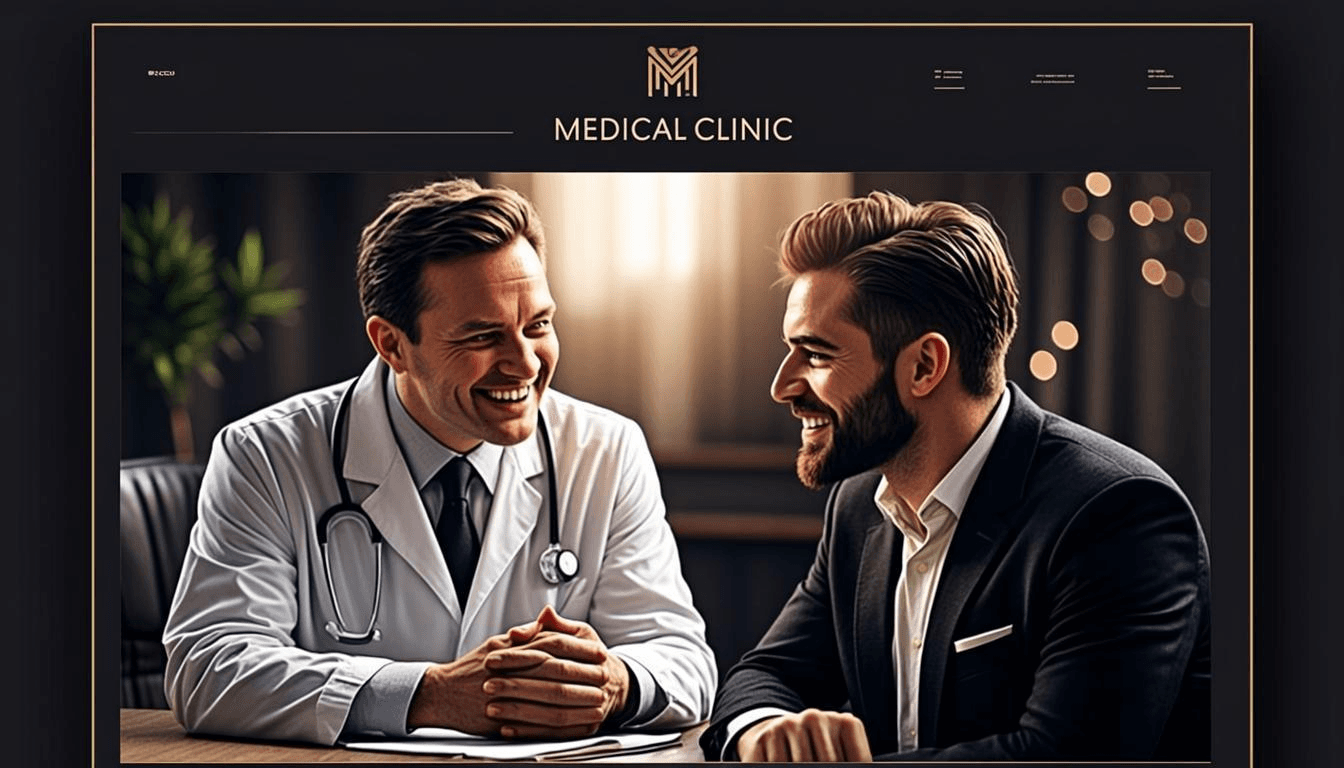 Illustrative doctor-patient conversation for a healthcare practice
